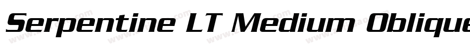 Serpentine LT Medium Oblique字体转换